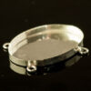 Bezel Cup Silver (sv925) Oval with 4 rings (A694777)