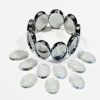 Bracelet Silver Ovals Photo Jewelry