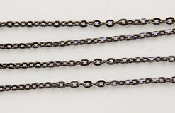 Chain, Vintage Style, Gunmetal, 60cm (S0124) - Chains & Necklaces