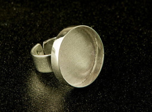 Bezel (Ring) Silver Plated - Round